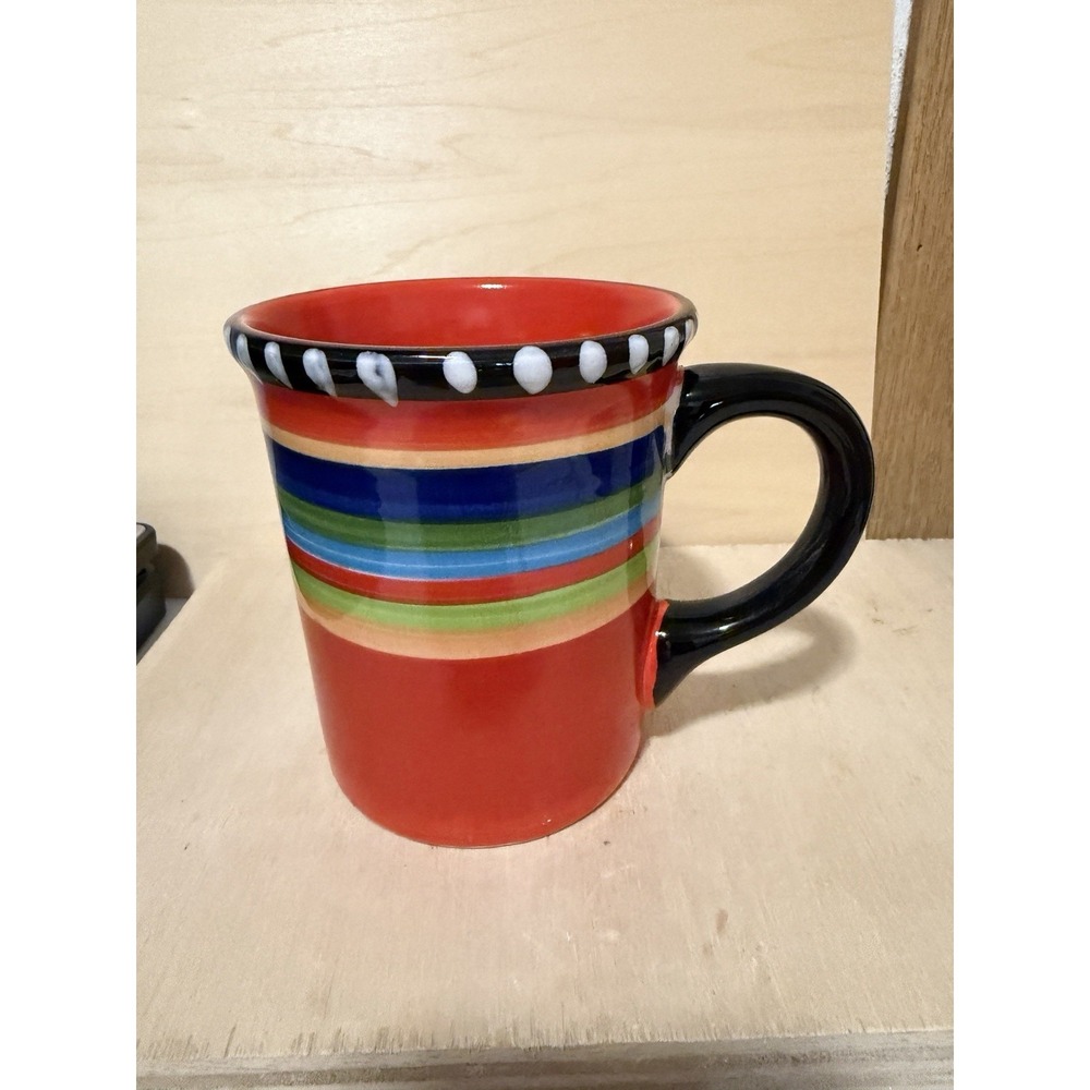 GIbson Elite Pueblo Springs Handpainted Coffee Cup Mug 4-1/2"